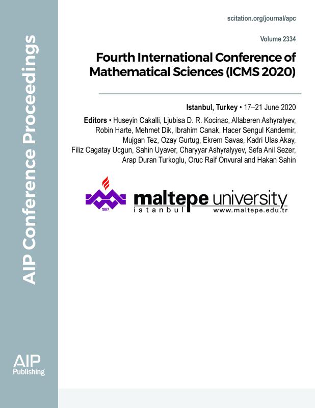 Cover of Volume 2334: Fourth International Conference of Mathematical Sciences (ICMS 2020) 