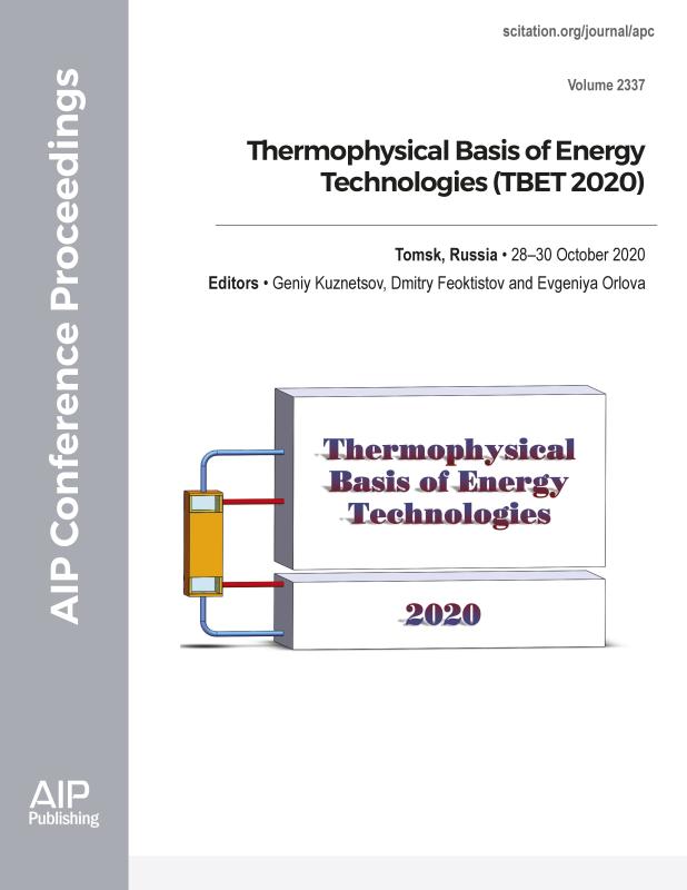 Cover of Volume 2337: Thermophysical Basis of Energy Technologies (TBET 2020)