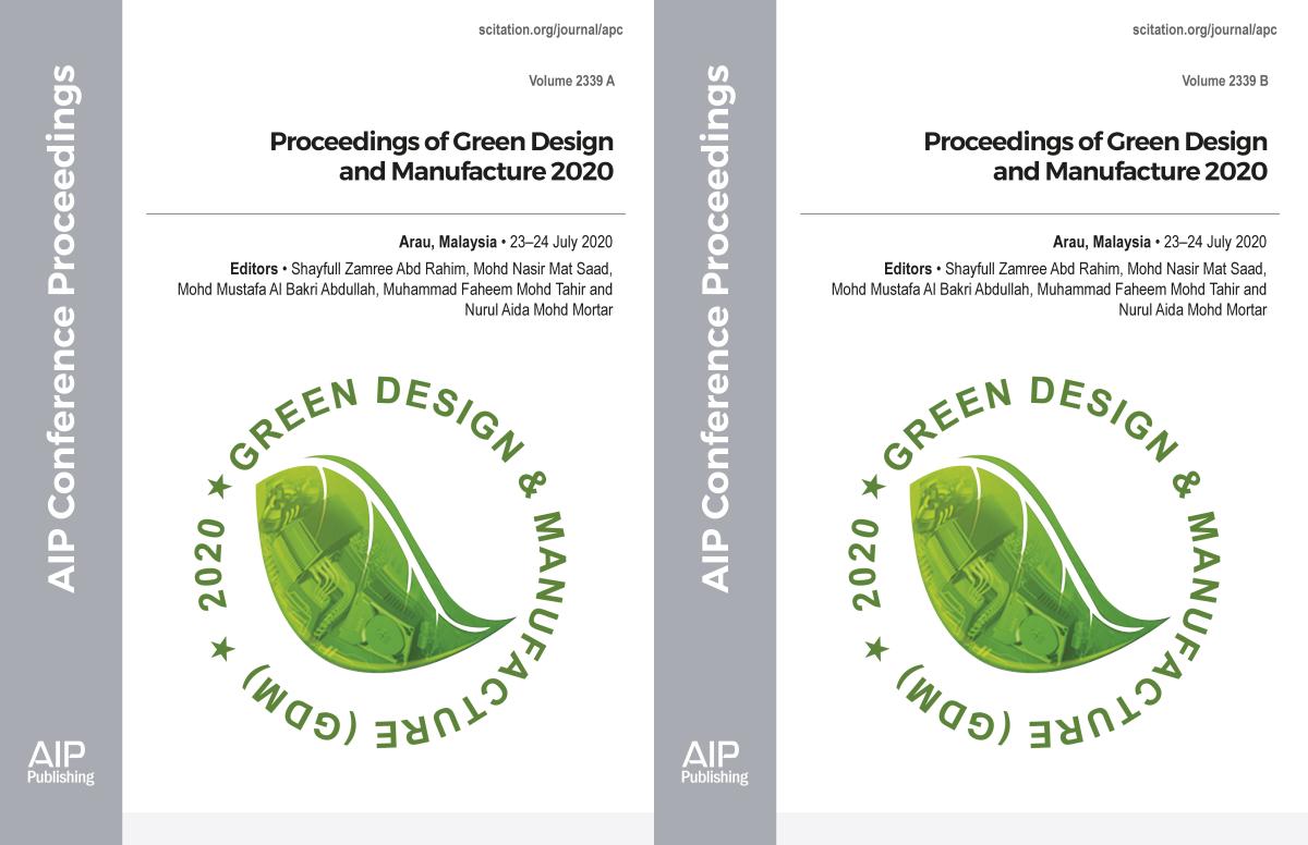 Cover of Volume 2339: Proceedings of Green Design and Manufacture 2020