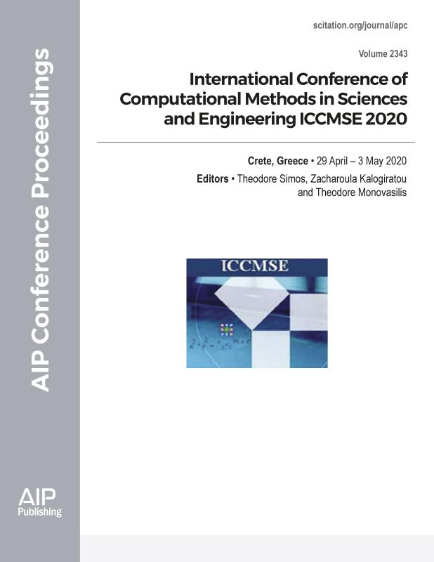 Cover of Volume 2343: International Conference of Computational Methods in Sciences and Engineering ICCMSE 2020