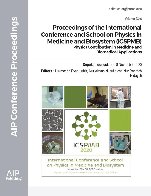 Cover of Volume 2346: Proceedings of the International Conference and School on Physics in Medicine and Biosystem (ICSPMB)