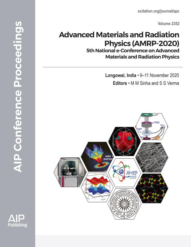 Cover of Volume 2352: Advanced Materials and Radiation Physics (AMRP-2020)