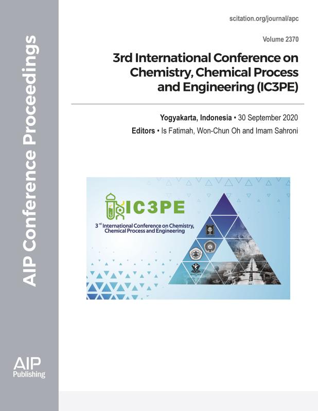 Cover of Volume 2370: 3rd International Conference on Chemistry, Chemical Process and Engineering (IC3PE)