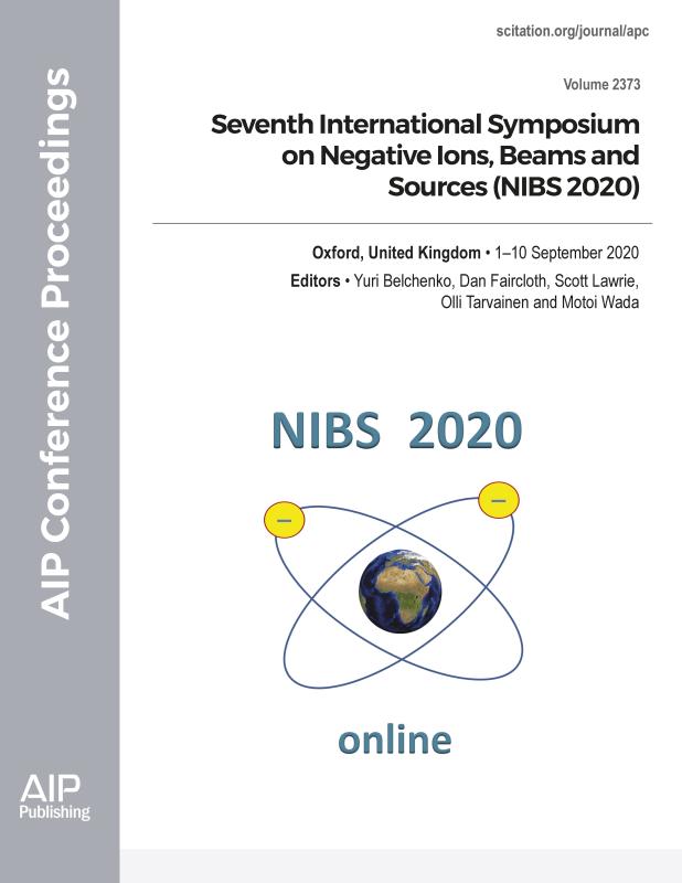 Cover of Volume 2373: Seventh International Symposium on Negative Ions, Beams and Sources (NIBS 2020)