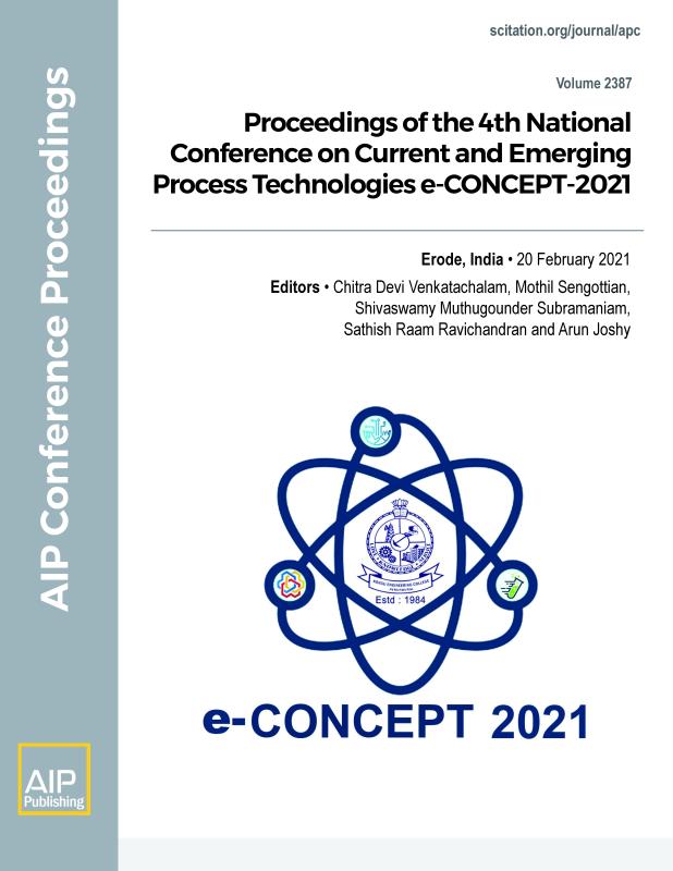 Cover of Volume 2387: Proceedings of 4th National Conference on Current and Emerging Process Technologies  e-CONCEPT-2021