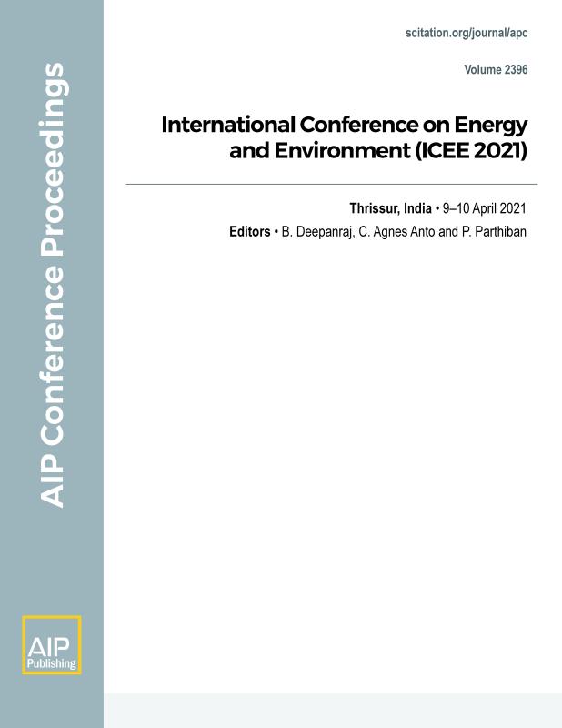 Cover of Volume 2396: International Conference on Energy and Environment