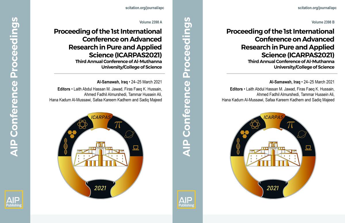 Cover of Volume 2398: Proceeding of the 1st International Conference on Advanced Research in Pure and Applied Science (ICARPAS2021)