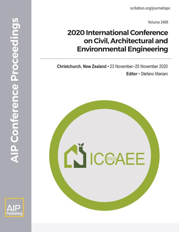 Cover of Volume 2409: 2020 International Conference on Civil, Architectural and Environmental Engineering