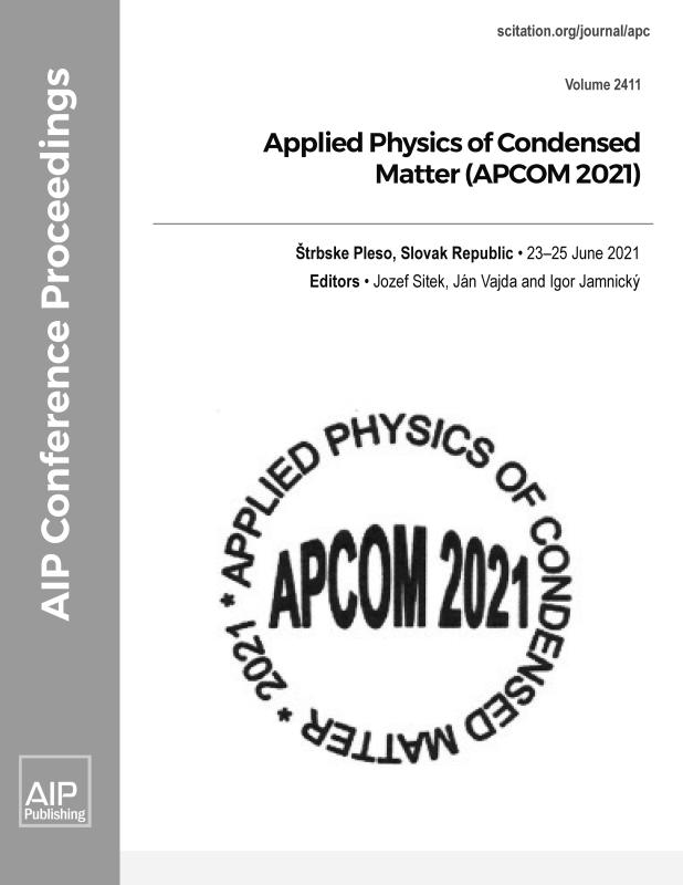 Cover of Volume 2411: Applied Physics of Condensed  Matter (APCOM 2021)