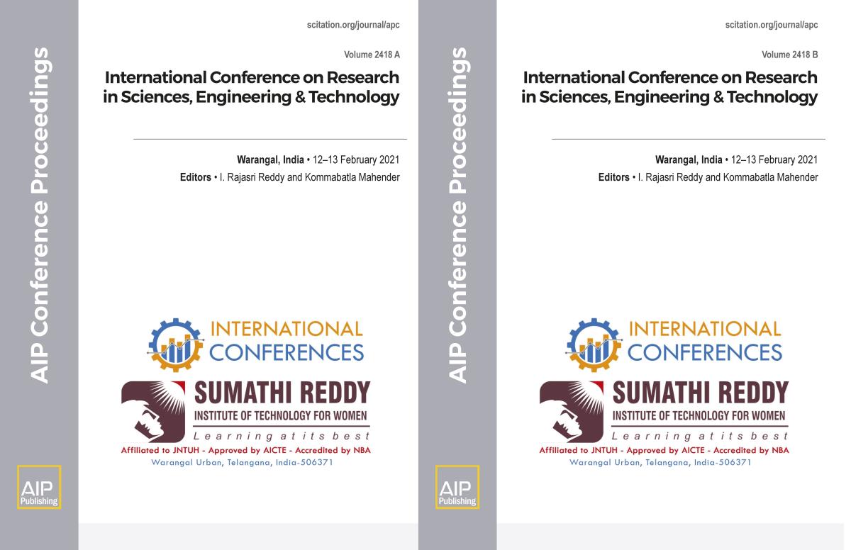 Cover of Volume 2418: International Conference on Research in Sciences, Engineering & Technology held on 12-13 February 2021, India
