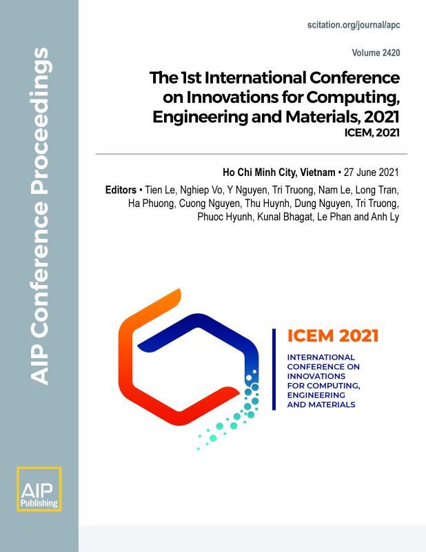 Cover of Volume 2420: The 1st International Conference on Innovations for Computing, Engineering and Materials, 2021