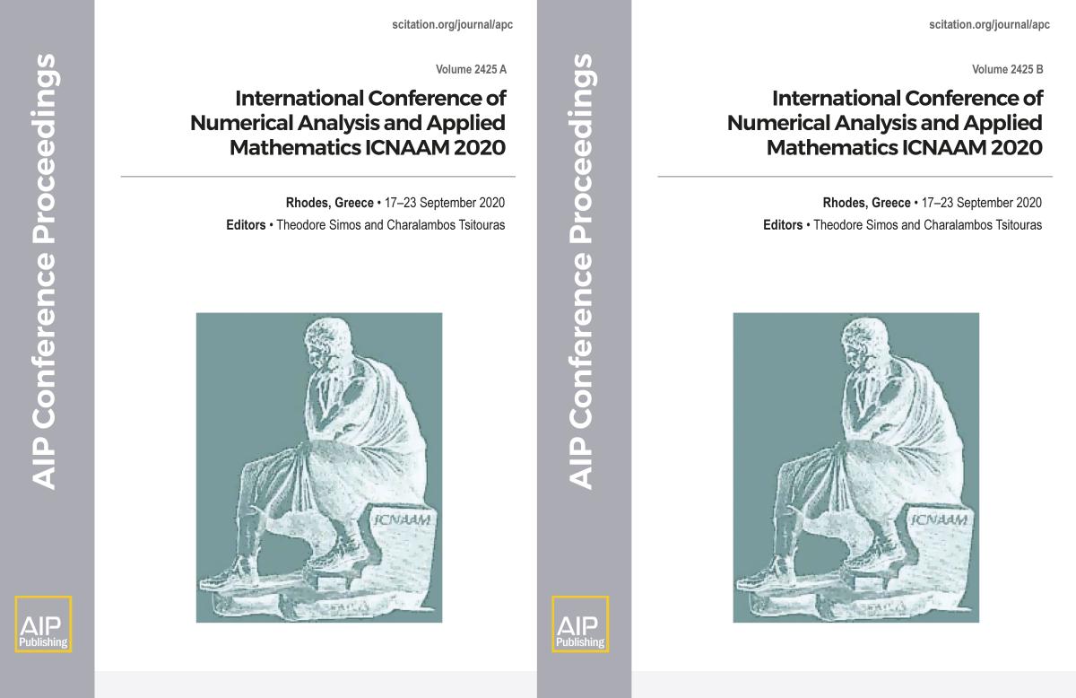 Cover of Volume 2425: International Conference of Numerical Analysis and Applied Mathematics ICNAAM 2020
