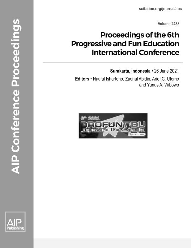Cover of Volume 2438: Proceedings of the 6th Progressive and Fun Education International Conference 