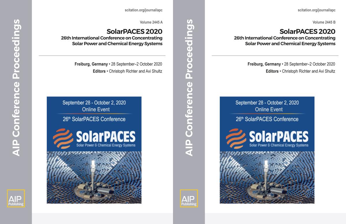 Cover of Volume 2445: SolarPACES 2020