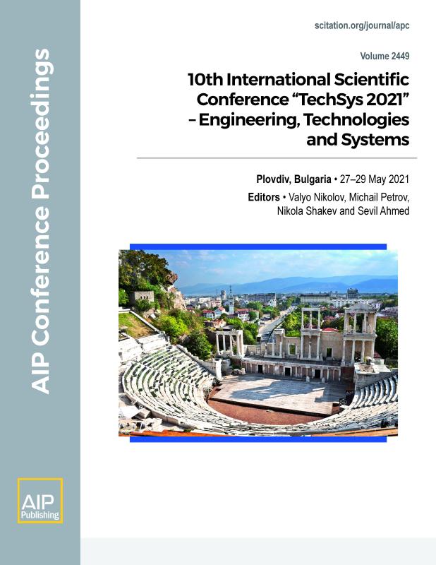 Cover of Volume 2449: 10th International Scientific Conference TechSys 2021  Engineering, Technologies and Systems