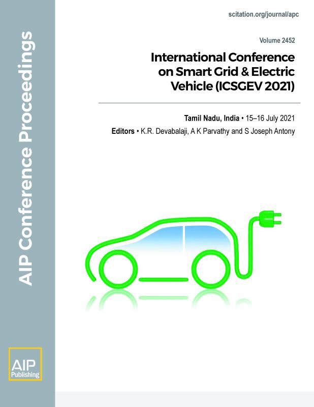 Cover of Volume 2452: International Conference on Smart Grid & Electric Vehicle (ICSGEV 2021)