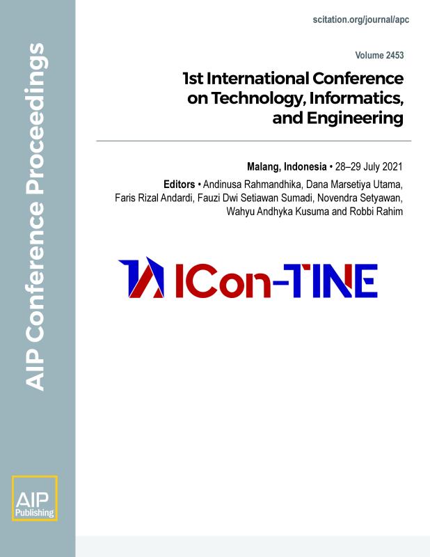 Cover of Volume 2453: 1st International Conference on Technology, Informatics, and Engineering