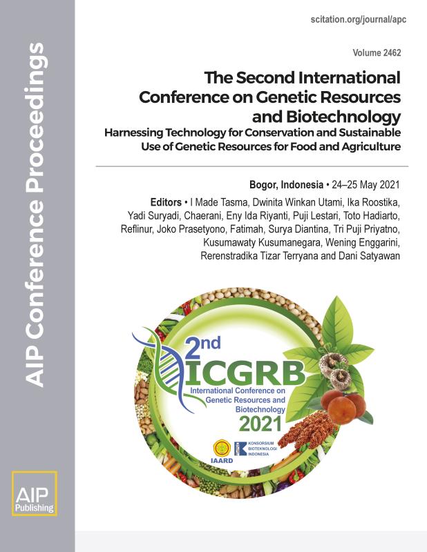 Cover of Volume 2462: The Second International Conference on Genetic Resources and Biotechnology