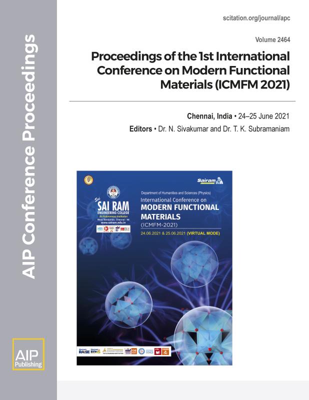 Cover of Volume 2464: Proceedings of the 1st International Conference on Modern Functional Materials (ICMFM 2021)