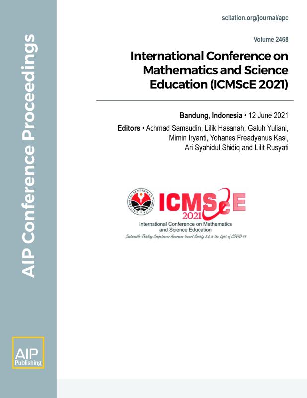 Cover of Volume 2468: International Conference on Mathematics and Science Education (ICMScE 2021) 