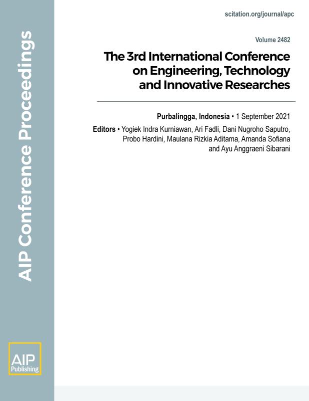 Cover of Volume 2482: The 3rd International Conference on Engineering, Technology and Innovative Researches