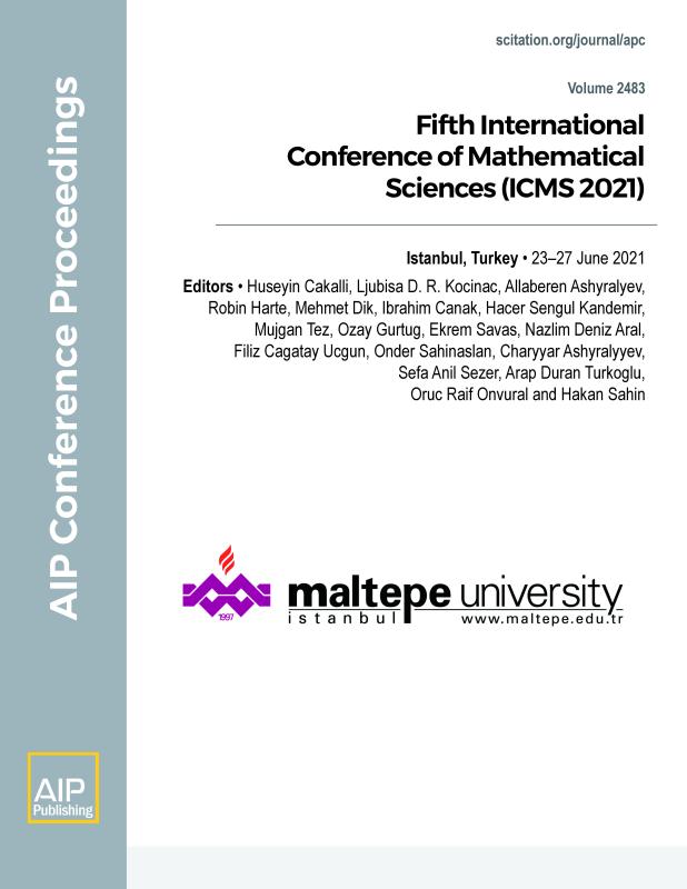 Cover of Volume 2483: Fifth International Conference of Mathematical Sciences (ICMS 2021) 