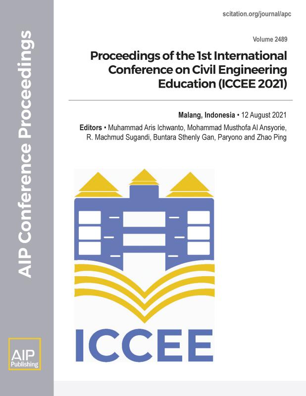 Cover of Volume 2489: Proceedings of The 1st International Conference on Civil Engineering Education (ICCEE 2021)