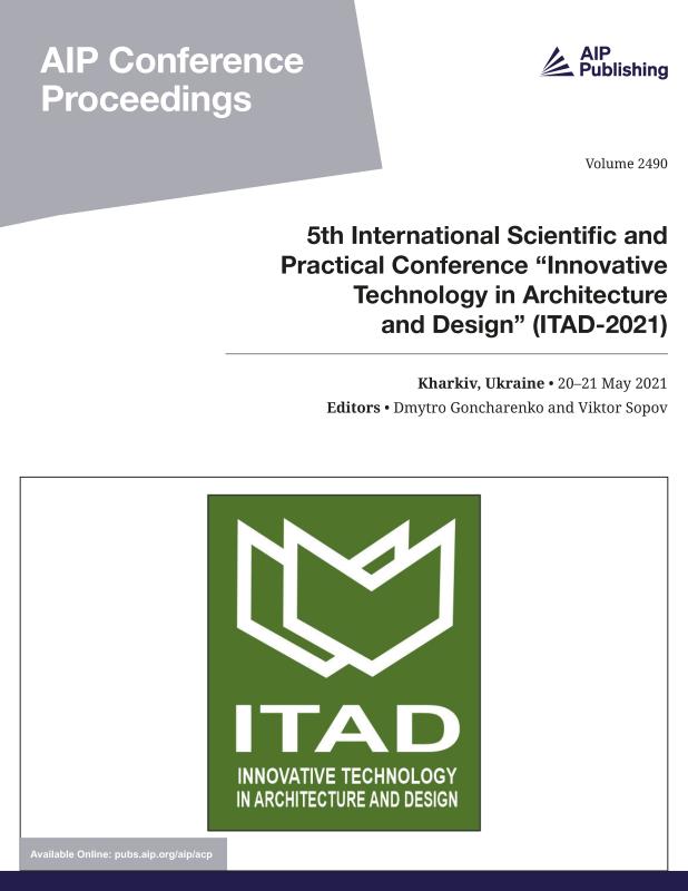 Cover of Volume 2490: 5th International Scientific and Practical Conference Innovative Technology in Architecture and Design (ITAD-2021)