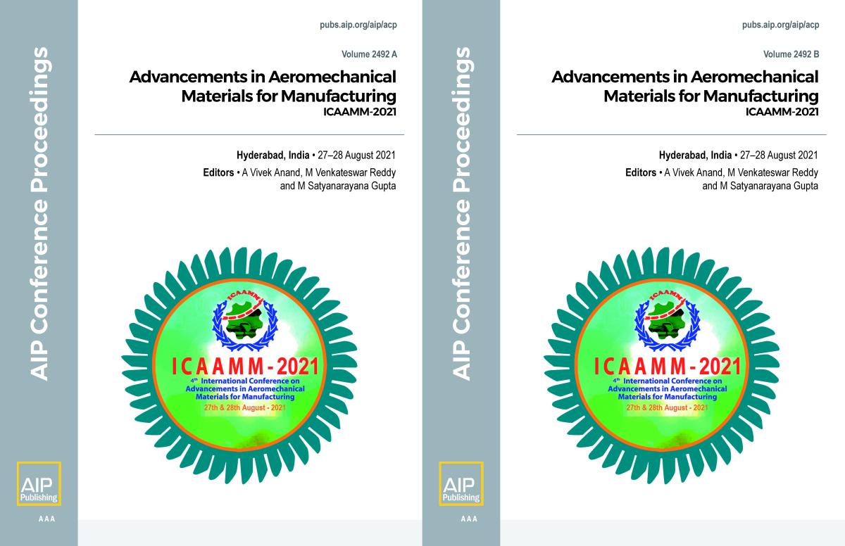 Cover of Volume 2492: Advancements in Aeromechanical Materials for Manufacturing 