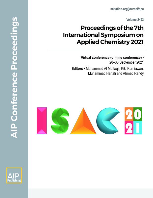 Cover of Volume 2493: Proceedings of the 7th International Symposium on Applied Chemistry 2021