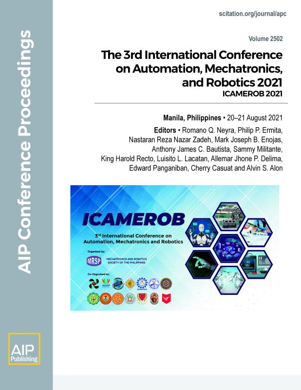 Cover of Volume 2502: The 3rd International Conference on Automation, Mechatronics, and Robotics 2021