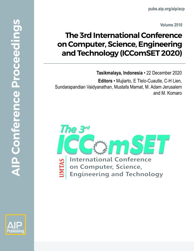 Cover of Volume 2510: The 3rd International Conference on Computer, Science, Engineering and Technology (ICComSET 2020)