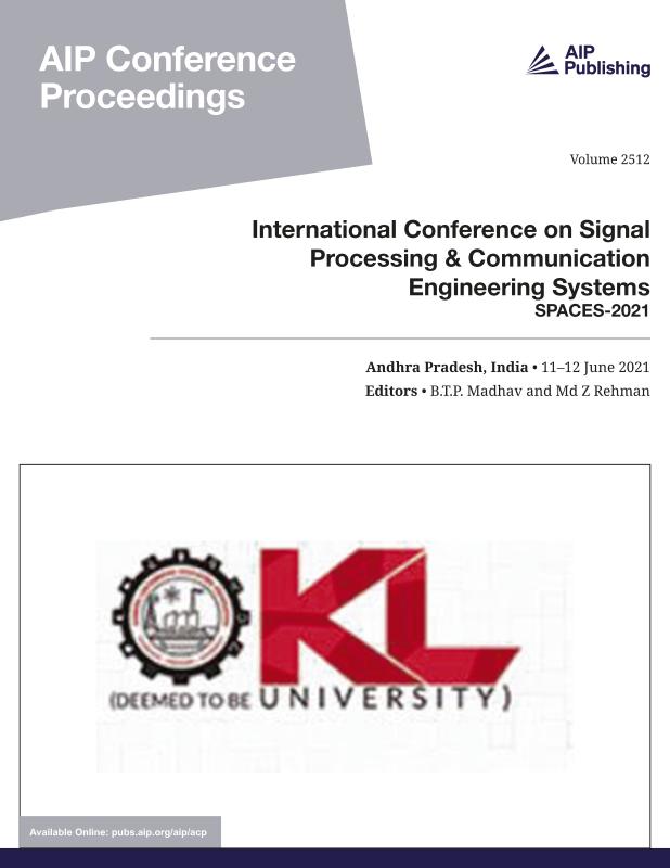 Cover of Volume 2512: International Conference on Signal Processing & Communication Engineering Systems