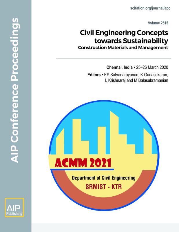 Cover of Volume 2515: Civil Engineering Concepts towards Sustainability