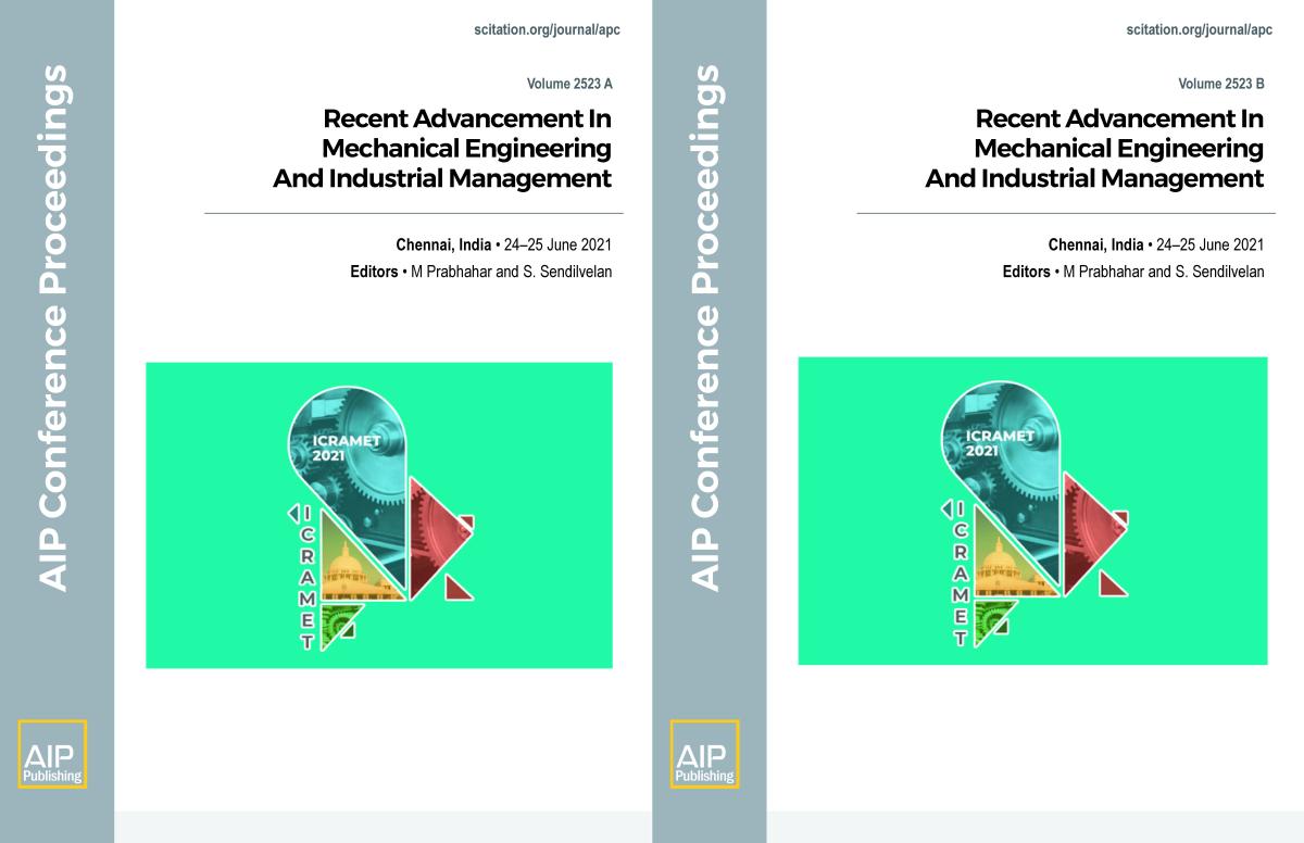 Cover of Volume 2523: Recent Advancement In Mechanical Engineering And Industrial Management