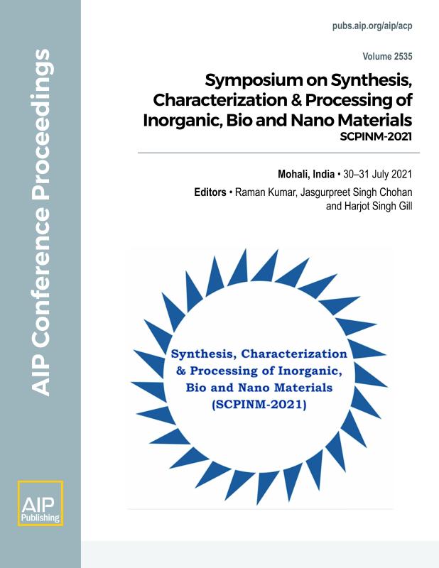 Cover of Volume 2535: Symposium on Synthesis, Characterization & Processing of Inorganic, Bio and Nano Materials 