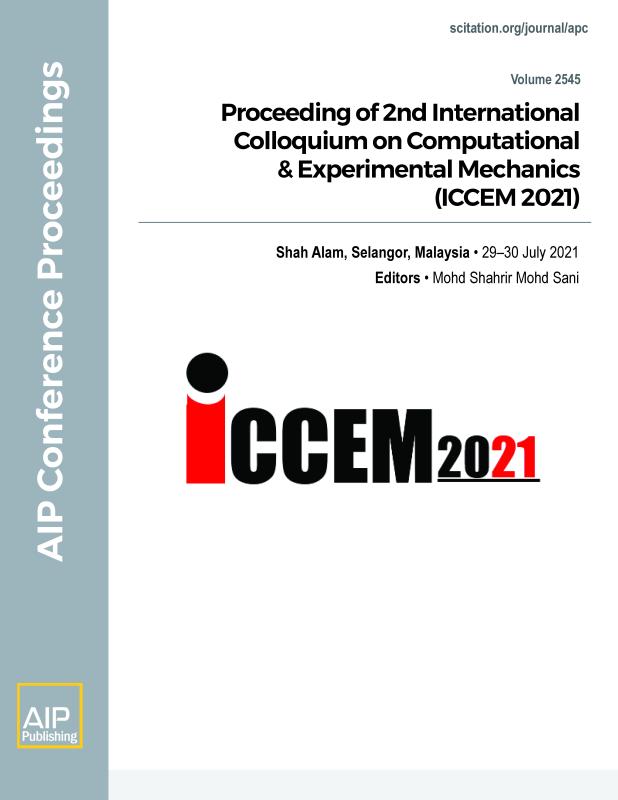 Cover of Volume 2545: Proceeding of 2nd International Colloquium on Computational & Experimental Mechanics (ICCEM 2021)