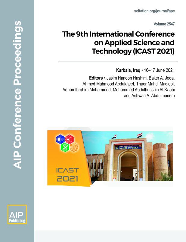 Cover of Volume 2547: The 9th International Conference on Applied Science and Technology (ICAST 2021) 