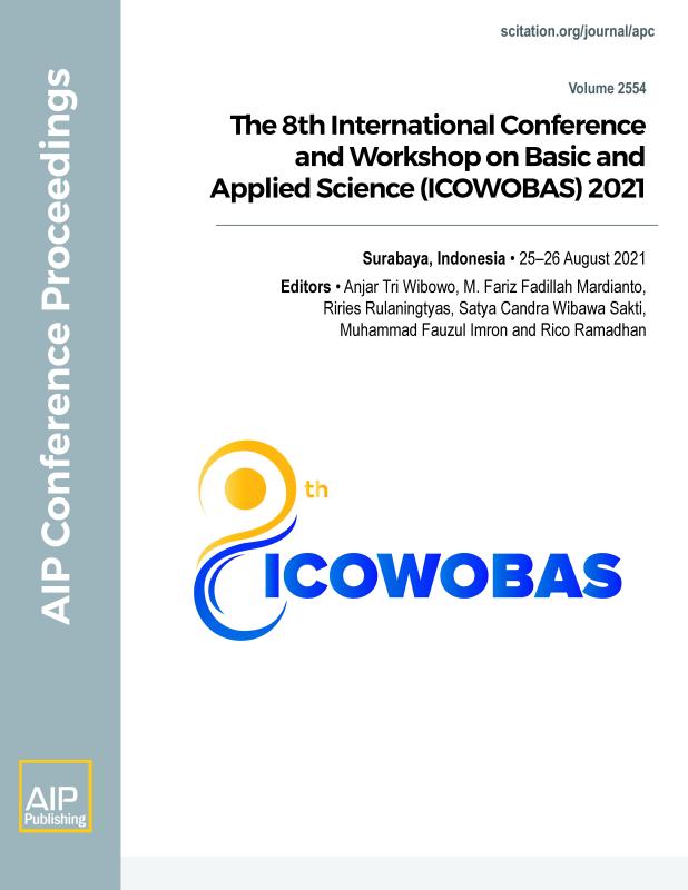 Cover of Volume 2554: The 8th International Conference and Workshop on Basic and Applied Science (ICOWOBAS) 2021