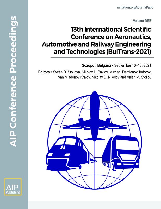 Cover of Volume 2557: 13th International Scientific Conference on Aeronautics, Automotive and Railway Engineering and Technologies (BulTrans-2021)