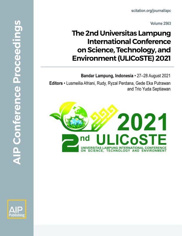 Cover of Volume 2563: The 2nd Universitas Lampung International Conference on Science, Technology, and Environment (ULICoSTE) 2021