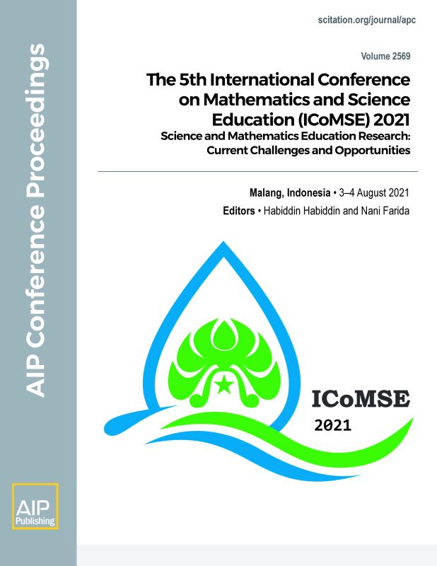 Cover of Volume 2569: The 5th International Conference on Mathematics and Science Education (ICoMSE) 2021