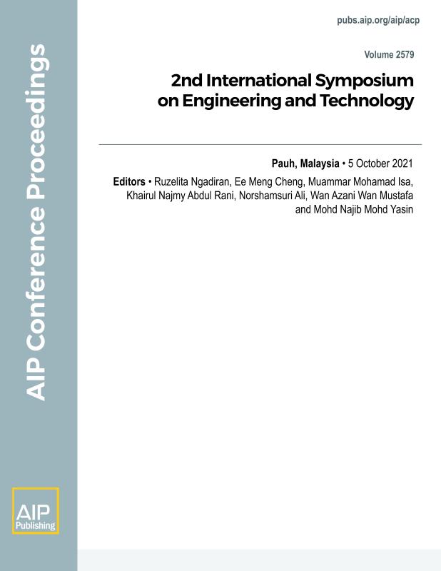 Cover of Volume 2579: 2nd International Symposium on Engineering and Technology