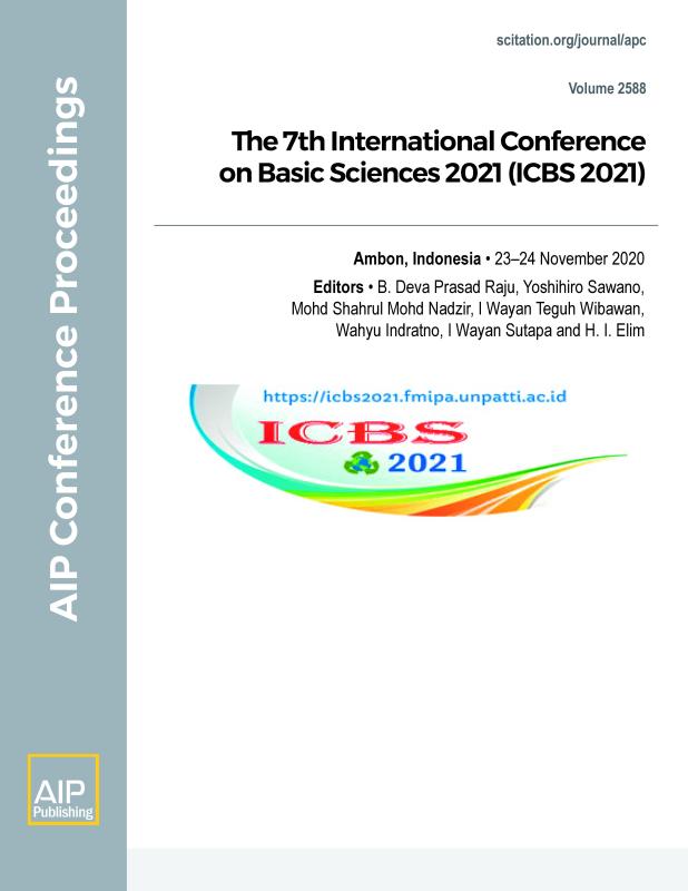 Cover of Volume 2588: The 7th International Conference on Basic Sciences 2021 (ICBS 2021)