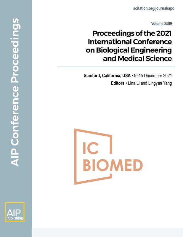 Cover of Volume 2589: Proceedings of the 2021 International Conference on Biological Engineering and Medical Science