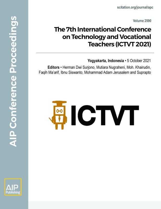 Cover of Volume 2590: The 7th International Conference on Technology and Vocational Teachers (ICTVT 2021)