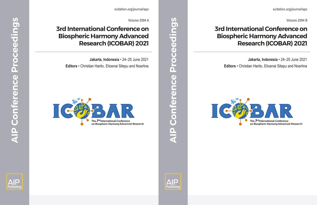 Cover of Volume 2594: 3rd International Conference on Biospheric Harmony Advanced Research (ICOBAR) 2021