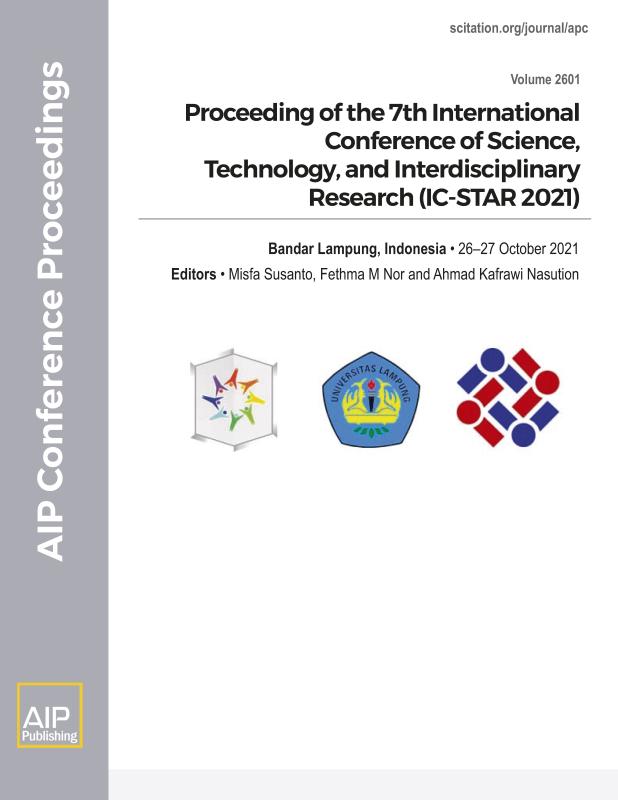Cover of Volume 2601: Proceeding of the 7th International Conference of Science, Technology, and Interdisciplinary Research (IC-STAR 2021)