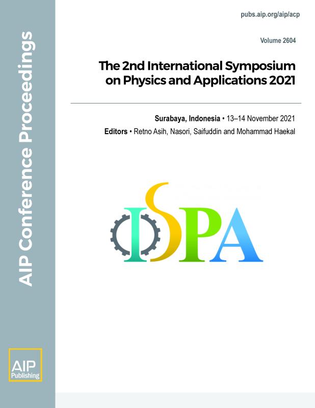 Cover of Volume 2604: The 2nd International Symposium on Physics and Applications 2021