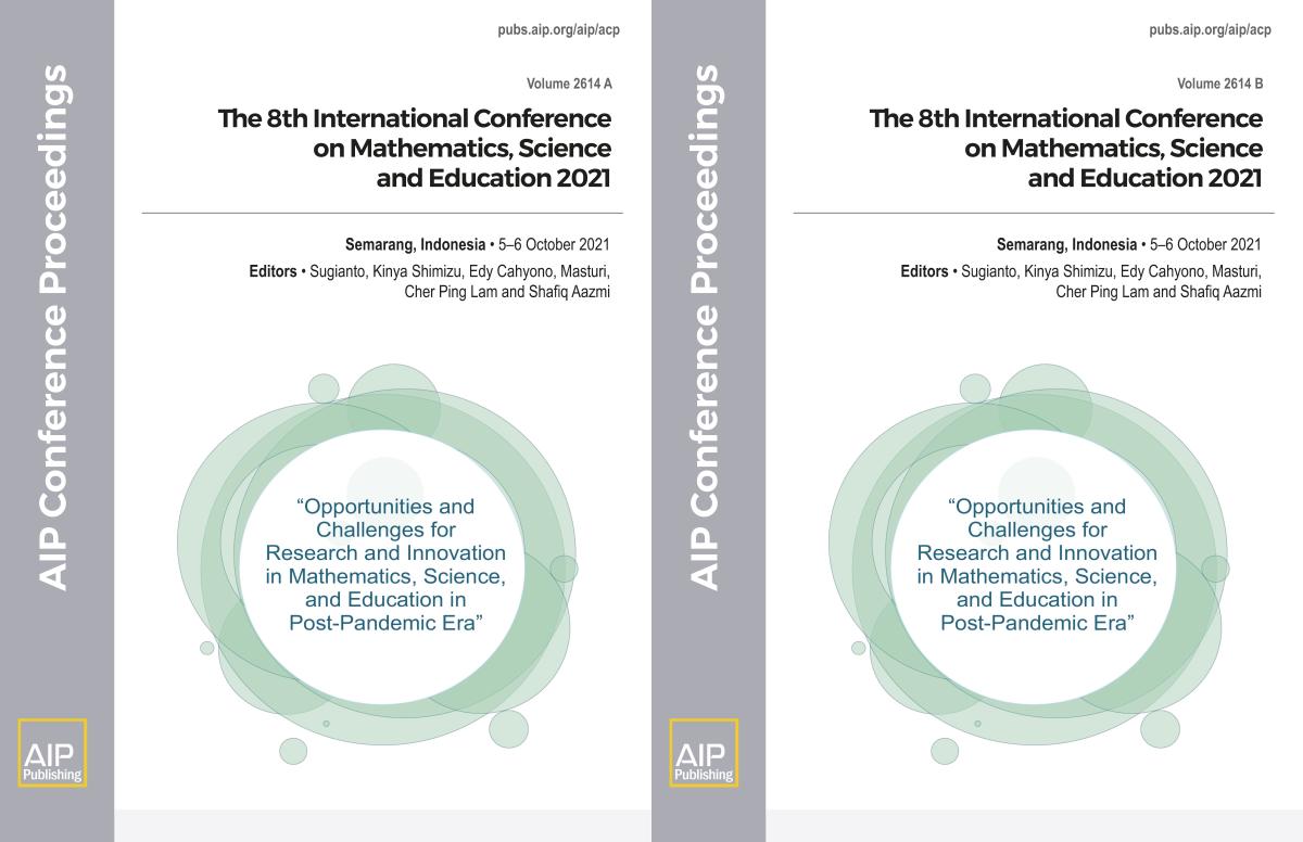 Cover of Volume 2614: The 8th International Conference on Mathematics, Science and Education 2021